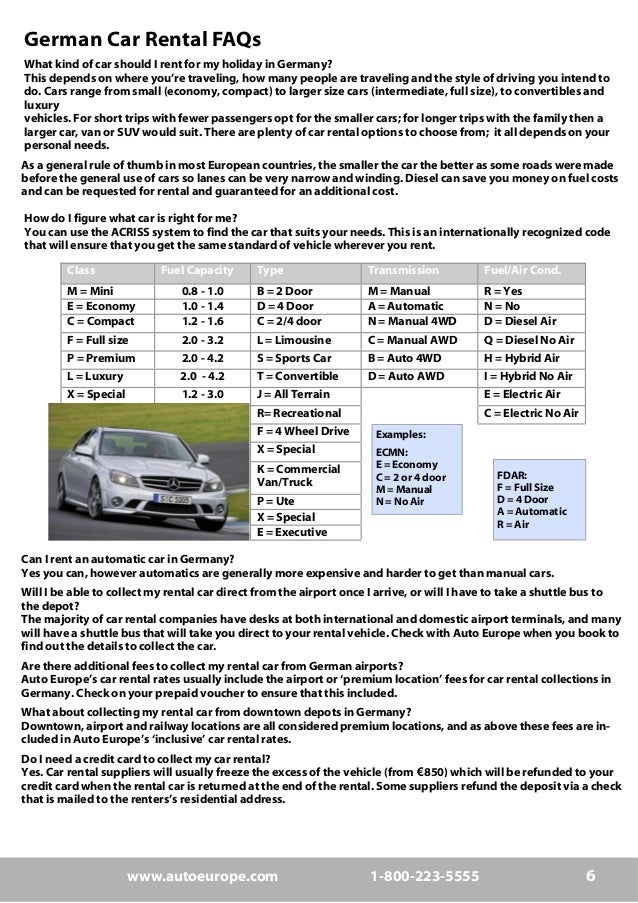 Driving Requirements For Germany To Rent A Car Driving Requirements For Germany To Rent A Car