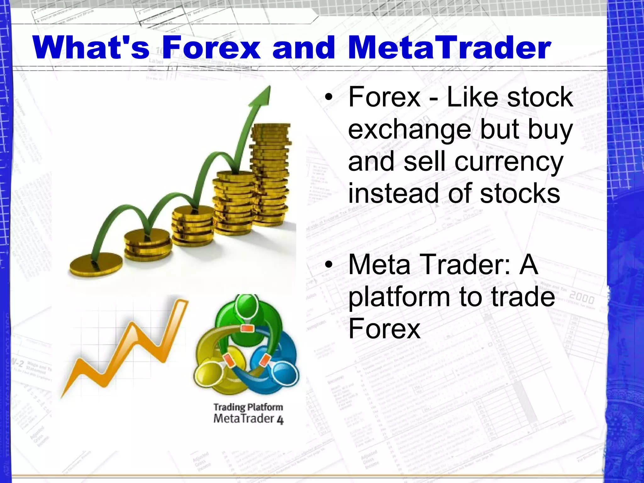 Auto Forex Trade with Meta Trader 4