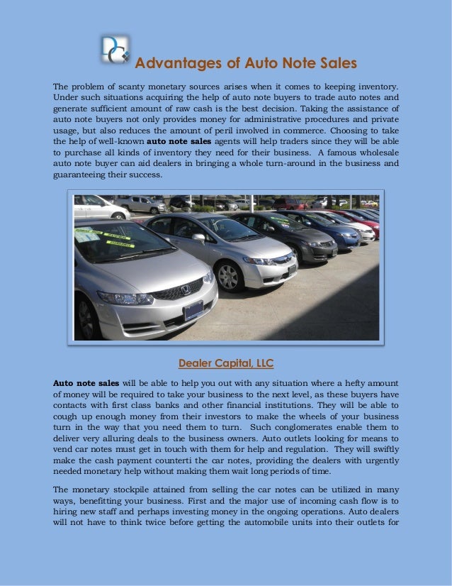 Bulk Auto Note Sales
