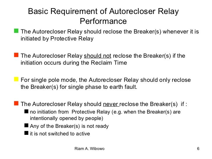 Auto Reclose Testing