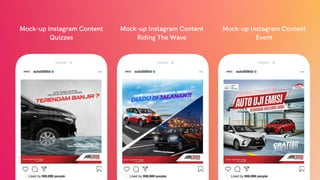 Mock-up Instagram Content
Quizzes
Mock-up Instagram Content
Riding The Wave
Mock-up Instagram Content
Event
 