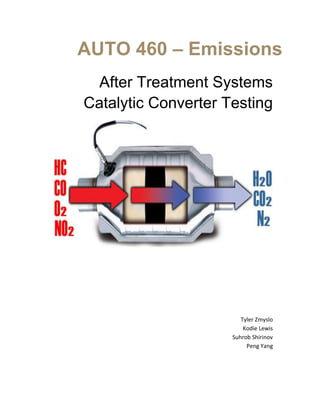 Auto 460 Catalytic Converter Test PDF