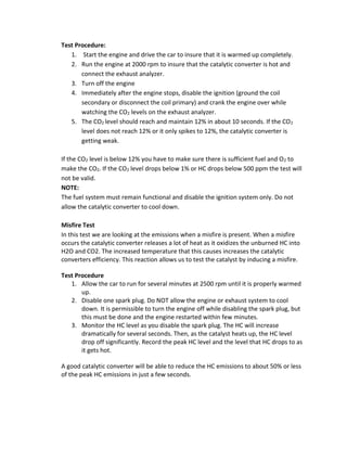 Auto 460 Catalytic Converter Test PDF