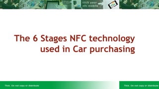 The 6 Stages NFC technology
used in Car purchasing
1
 