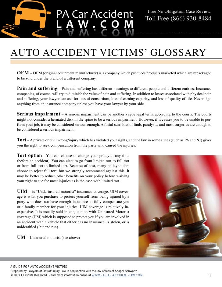Auto Accident For Pa Car Accident Law