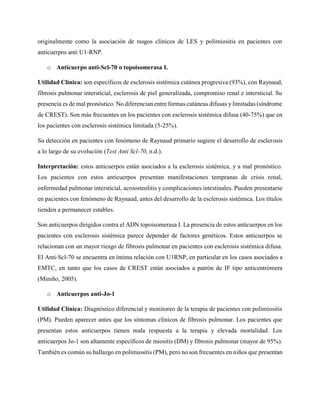 Autoanticuerpos presentes en las enfermedades reumatológicas | PDF