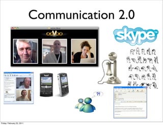 Communication 2.0




Friday, February 25, 2011
 