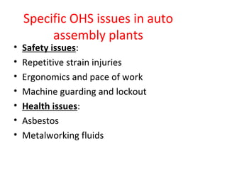 Autoassemblyplantlayout and ohs cathywalker-2011.5.28 2003 power point ...