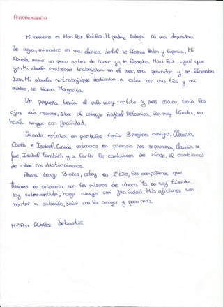 Autobiografías y descripciones