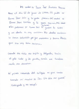 Autobiografías y descripciones