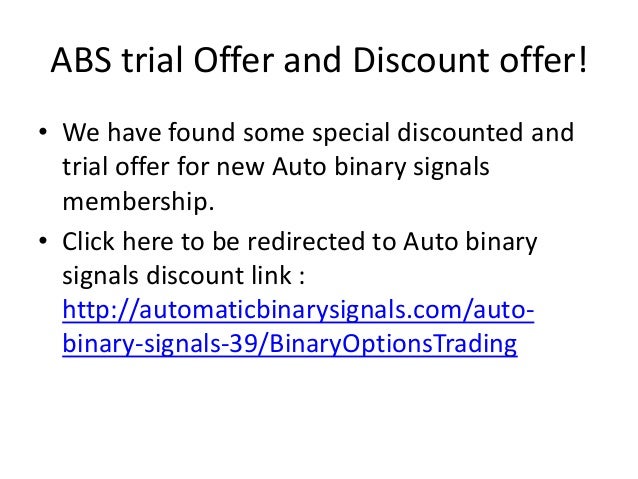 Binary options trading signals members area