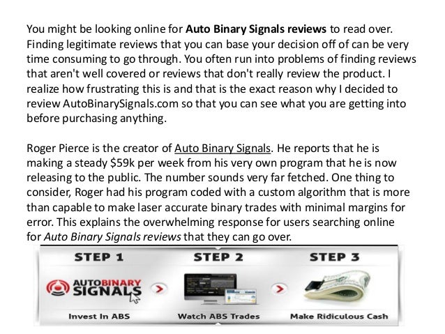 Auto binary signals reviews