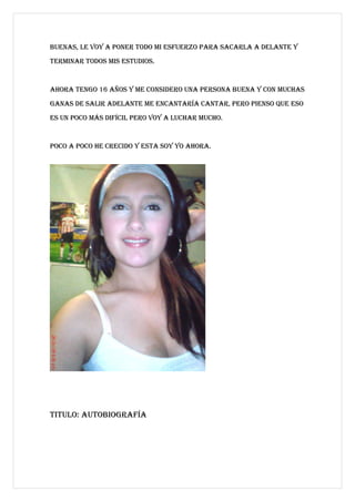 autobiografìa