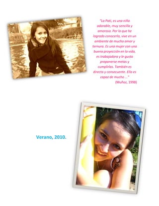 Autobiografía Pati Morales