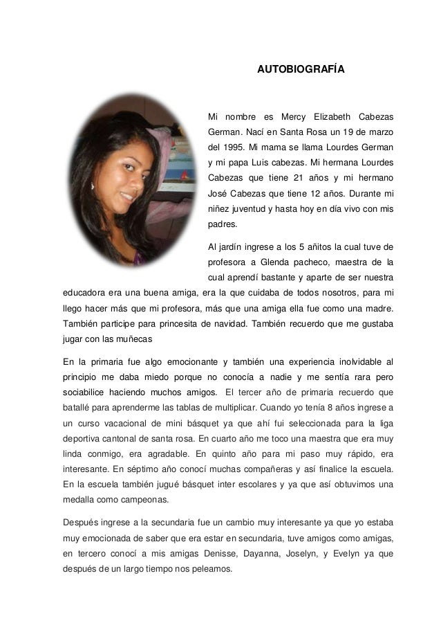 Autobiografía