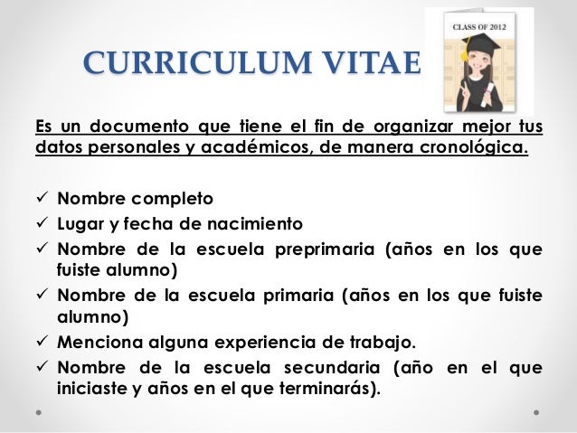 Curriculum vitae autobiografia picture