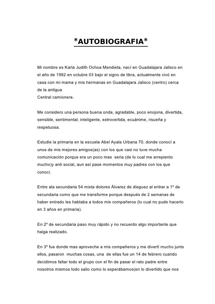 autobiografia