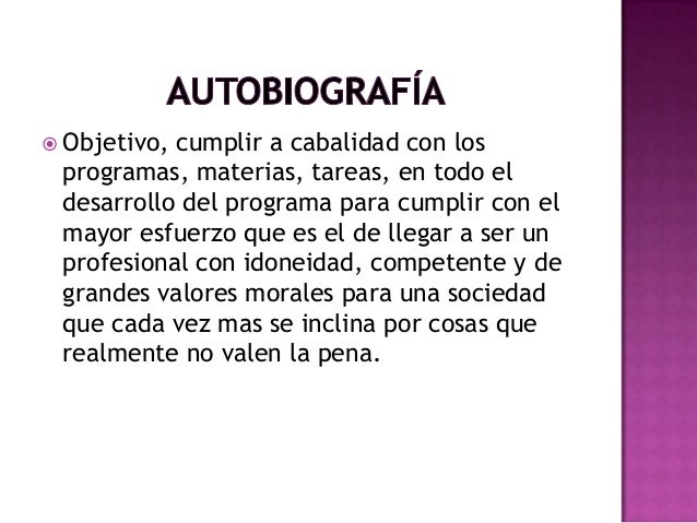 Autobiografia