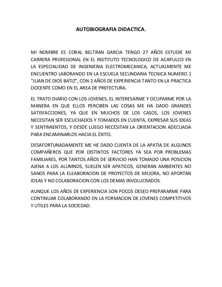 autobiografia
