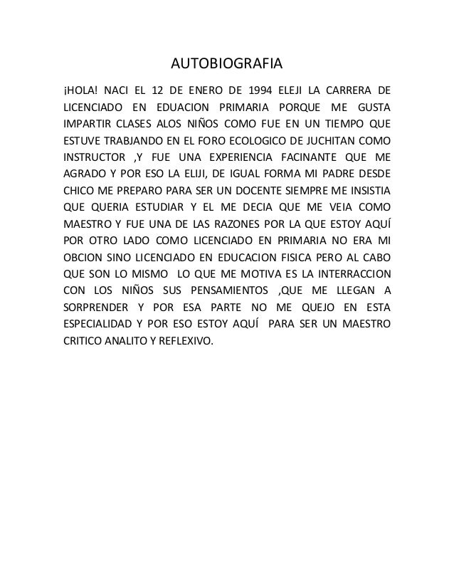 autobiografia