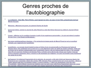 Autobiographie | PPTX