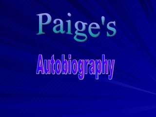 Paige's Autobiography 
