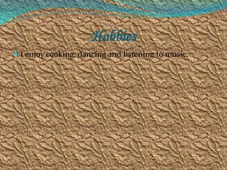  There, I was the sport coordinator.  