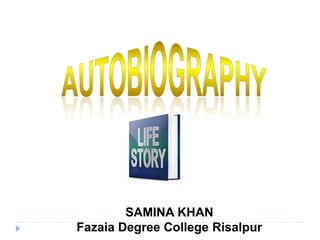 SAMINA KHAN
Fazaia Degree College Risalpur