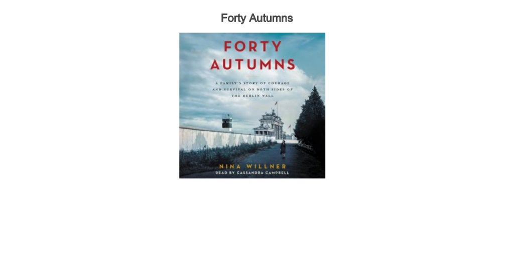 forty autumns book