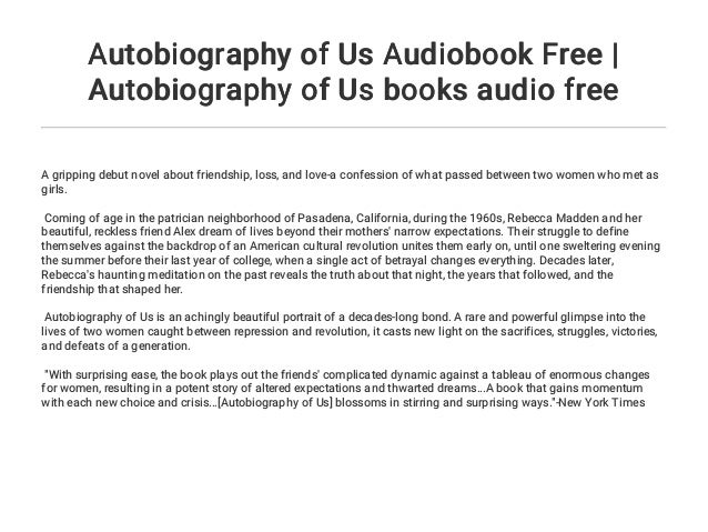 free autobiography audio books online