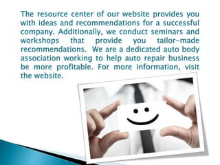Auto body association to help you remain profitable | PPT
