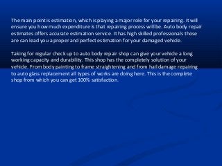 Auto body repair in Kansas City