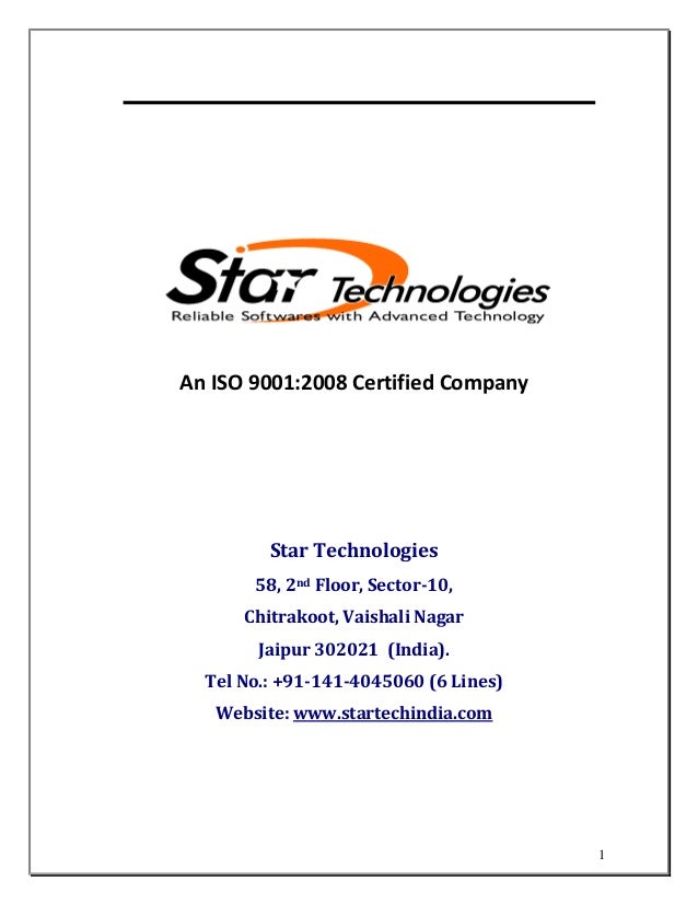 company write up sample