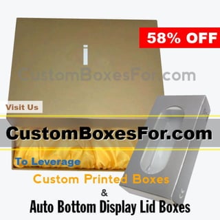 Auto bottom display lid boxes