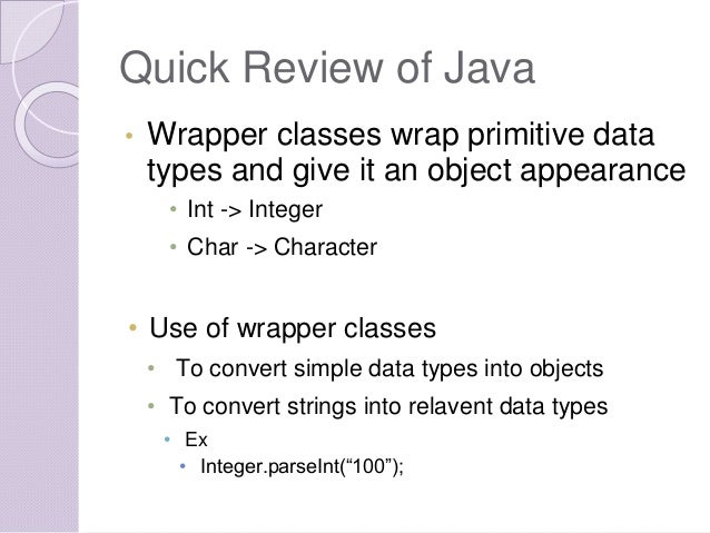 Autoboxing And Unboxing In Java