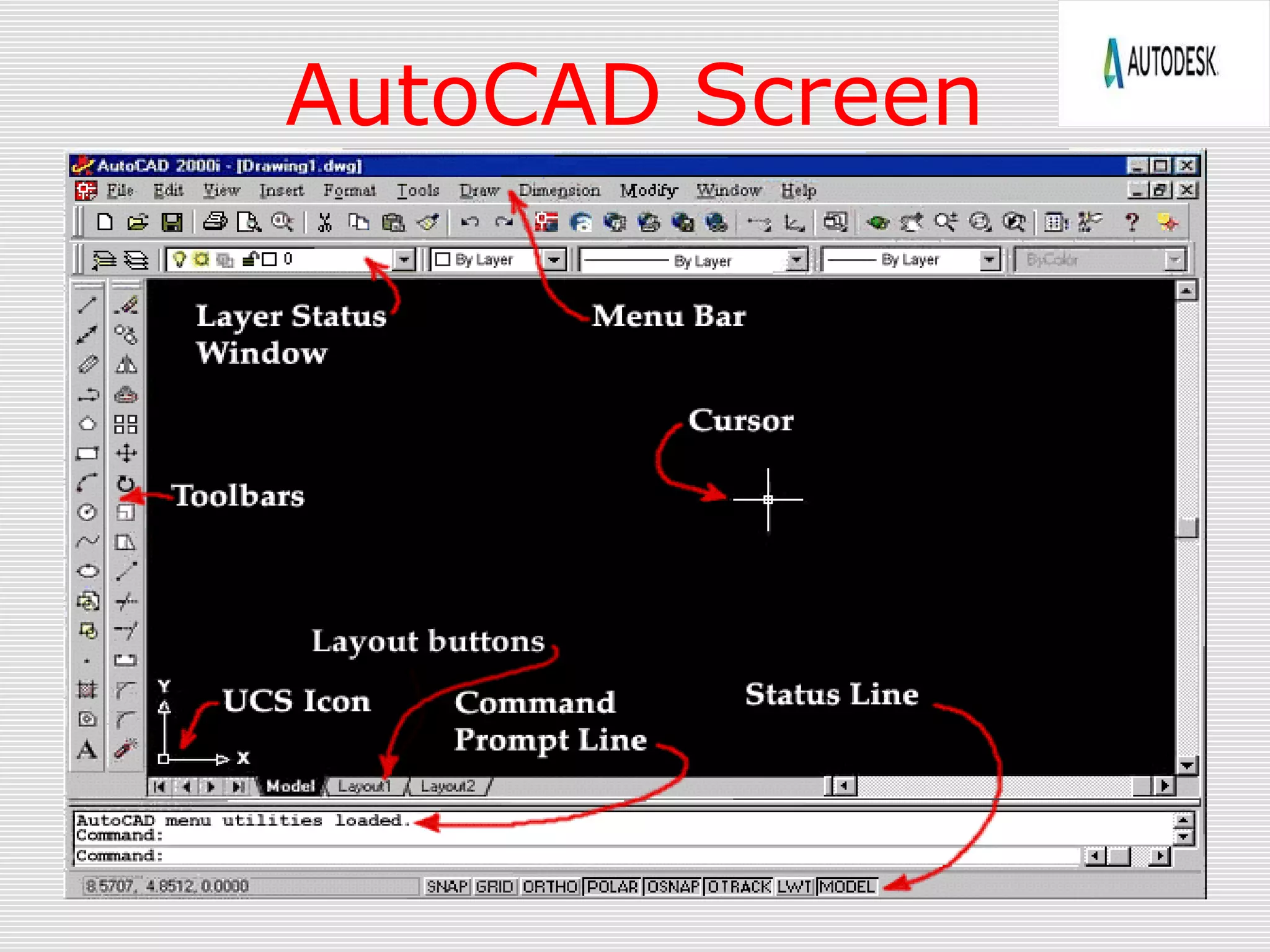 AutoCAD Screen
 