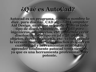Autocad Descripcion, Funciones y Aplicaciones | PPT