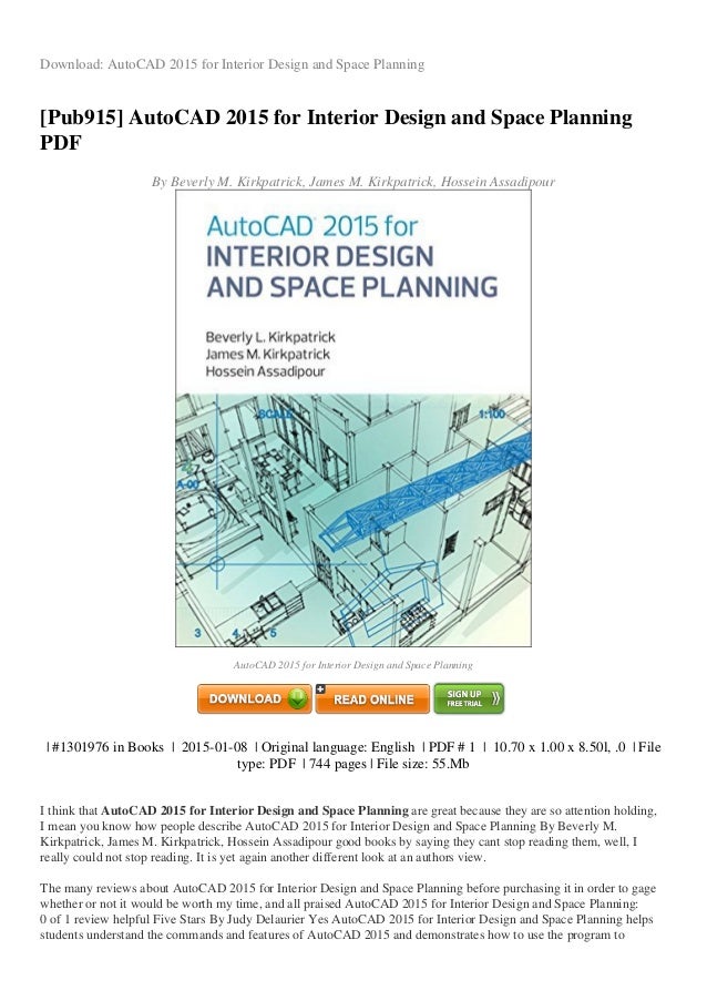 Review Autocad 2015 For Interior Design And Space Planning