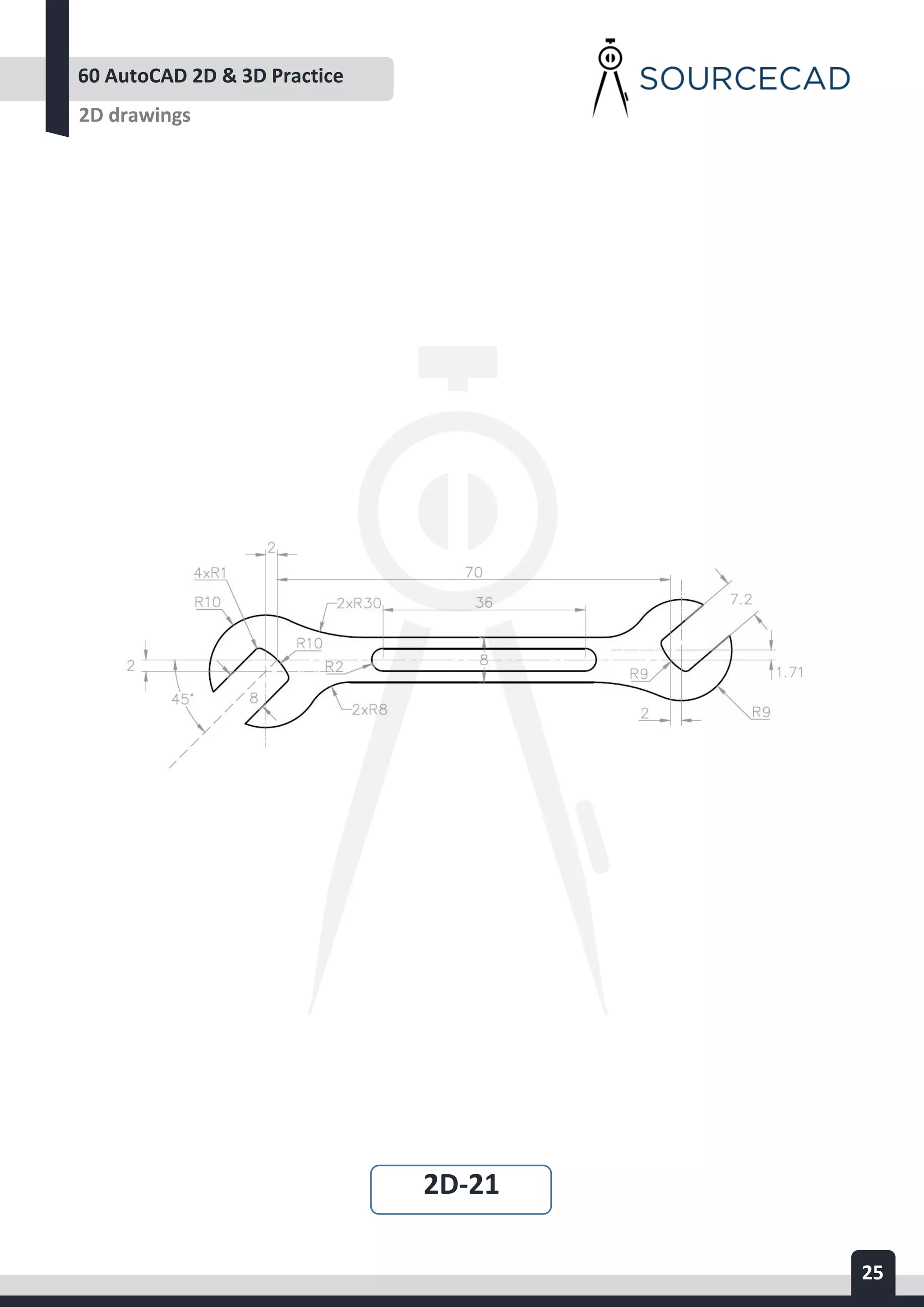 AUTOCAD 2D&3D PRACTICE DRAWING