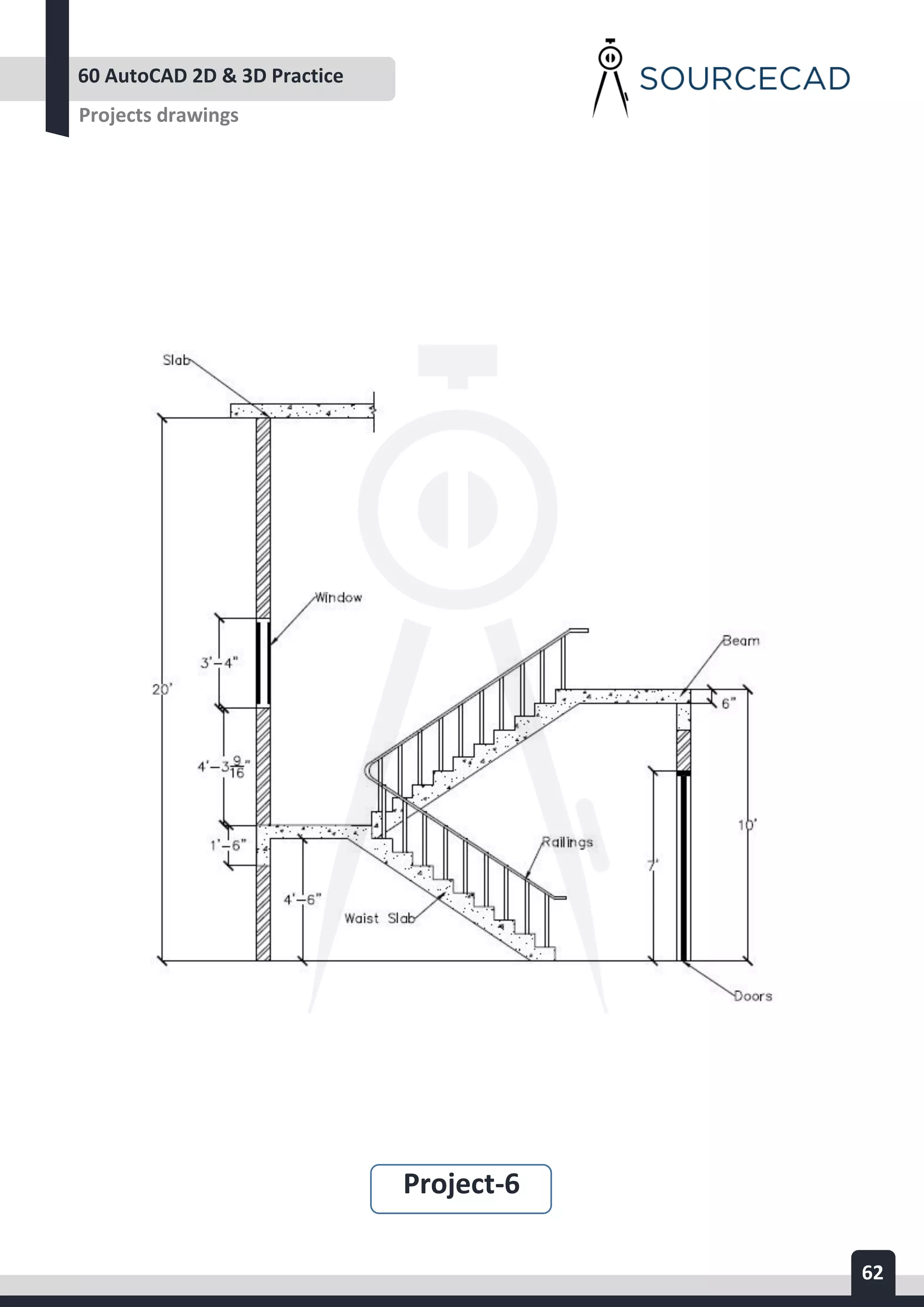AUTOCAD 2D&3D PRACTICE DRAWING