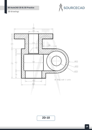 AUTOCAD 2D&3D PRACTICE DRAWING