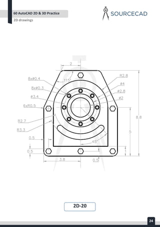 AUTOCAD 2D&3D PRACTICE DRAWING