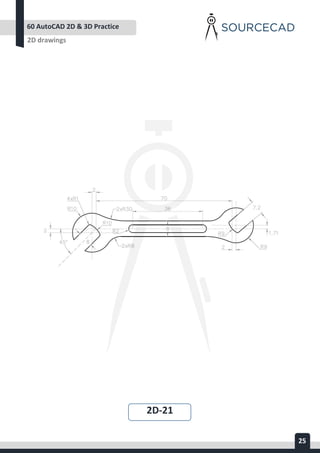 AUTOCAD 2D&3D PRACTICE DRAWING