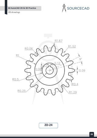 AUTOCAD 2D&3D PRACTICE DRAWING