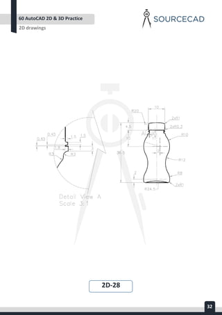 AUTOCAD 2D&3D PRACTICE DRAWING