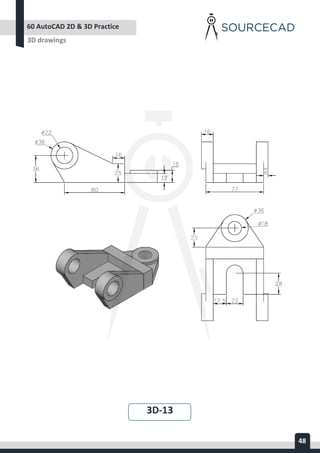 AUTOCAD 2D&3D PRACTICE DRAWING