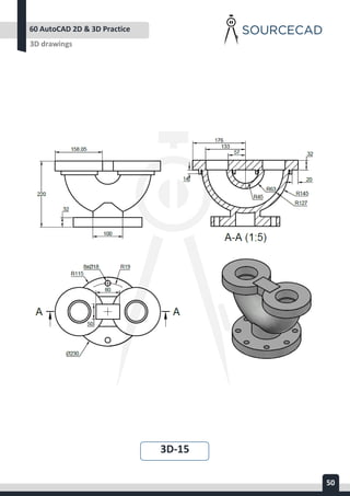 AUTOCAD 2D&3D PRACTICE DRAWING