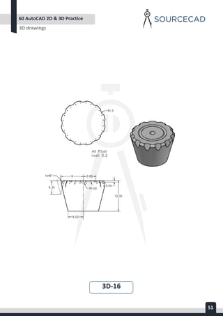 AUTOCAD 2D&3D PRACTICE DRAWING