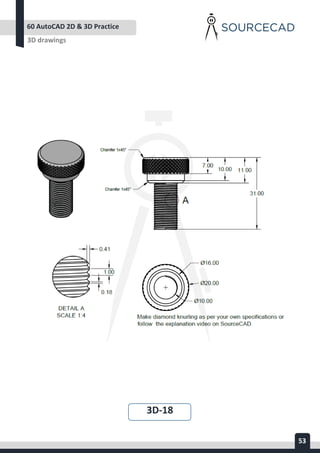 AUTOCAD 2D&3D PRACTICE DRAWING