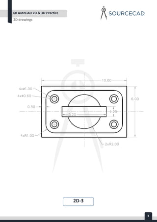 AUTOCAD 2D&3D PRACTICE DRAWING